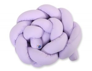 Ochraniacz warkocz pleciony do łóżeczka - fioletowy